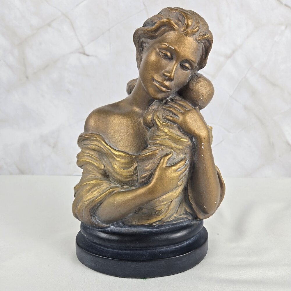 Austin Sculpture "Heaven Sent" Mother and Baby Sculpture Made in Mexico Vintage
